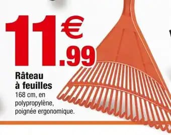 Promotion Exclusives de 2
Râteau à feuilles : Découvrez l'Offre incontournable