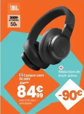 JBL Casque sans fil HIFI
