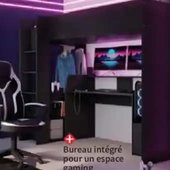 Lit mezzanine 190x200 cm Game