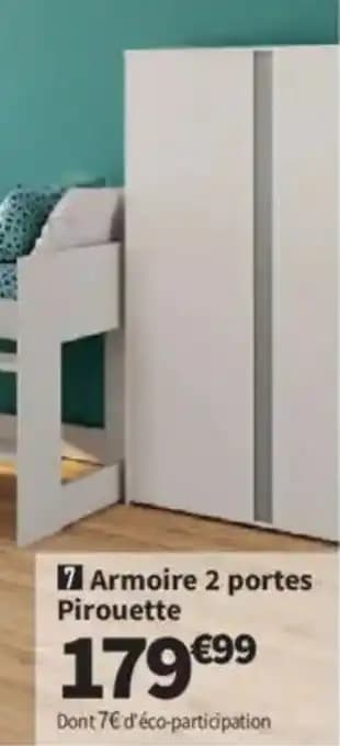 Armoire 2 portes Pirouette