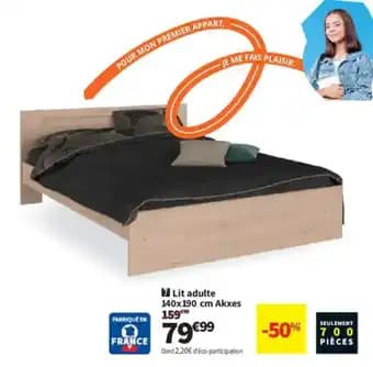Lit adulte 140x190 cm Akxes