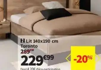 Lit 140x190 cm Toronto