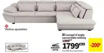 Promotion Exclusives de 11
Canape d angle convertible : Découvrez l'Offre incontournable