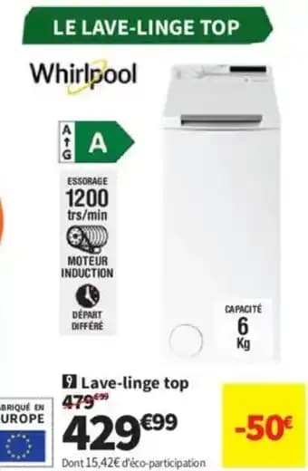 Promotion Exclusives de 4
Lave linge top : Découvrez l'Offre incontournable