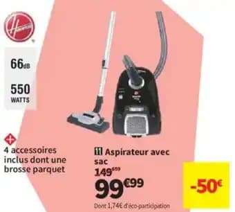 Promotion Exclusives de 20
Aspirateur avec sac : Découvrez l'Offre incontournable