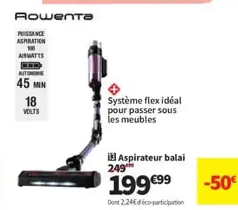 ROWENTA Aspirateur balai