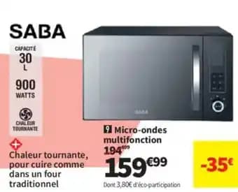 Promotion Exclusives de 1
Micro ondes multifonction : Découvrez l'Offre incontournable