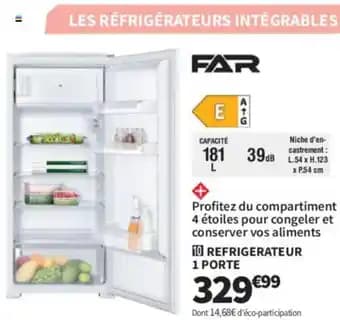 Promotion Exclusives de 18
Réfrigérateur : Découvrez l'Offre incontournable