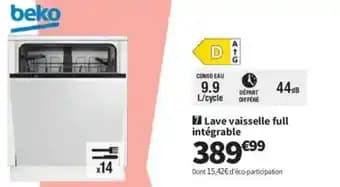 BEKO Lave vaisselle full intégrable