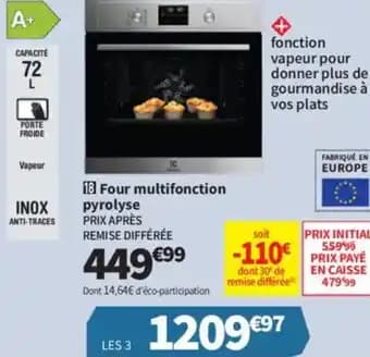 Four multifonction pyrolyse