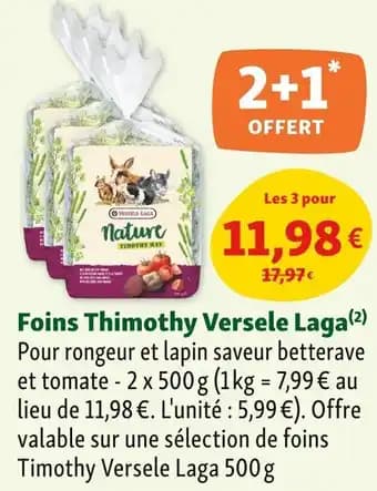 Foins Thimothy Versele Laga