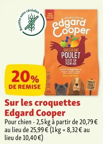 EDGARD COOPER Sur les croquettes 2,5 kg