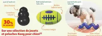 Kong 30% de remise sur une sélection de jouets et peluches Kong pour chien