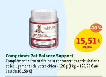Pet Balance Comprimés Support