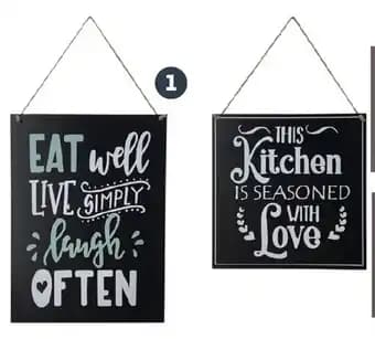 Pancarte déco murale actuel