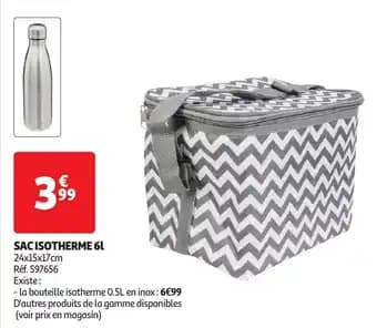 Sacisotherme 6L 24 x 15 x 17 cm