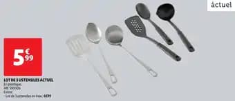 Lot de 3 ustensiles actuel
