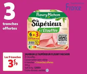 Jambon le supérieur fleury michon 315 g