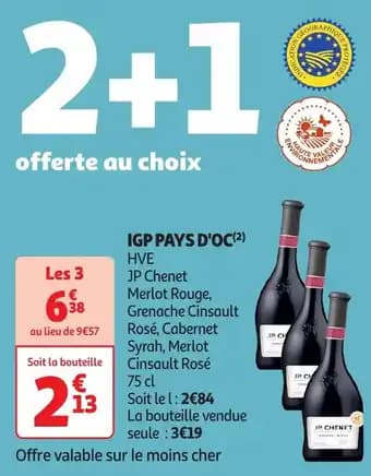Promotion Exclusives de 2
Igp pays d'oc : Découvrez l'Offre incontournable