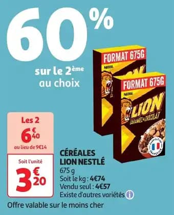 Céréales lion nestlé 675 g