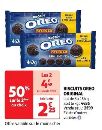 Promotion Exclusives de 1
Oréo original : Découvrez l'Offre incontournable