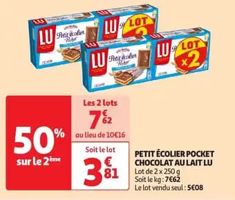Promotion Exclusives de 8
Chocolat lu : Découvrez l'Offre incontournable
