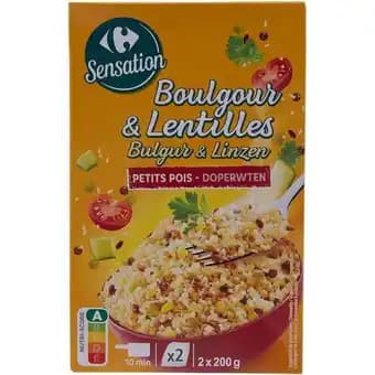 CARREFOUR SENSATION Mélange Boulgour & Lentilles