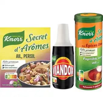 KNORR SUR TOUS LES BOUILLONS ET LES AIDES CULINAIRES