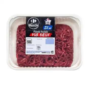 Viande hachée 5% M.G. CARREFOUR Le Marché