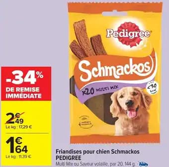 Friandises pour chien Schmackos PEDIGREE 144 g