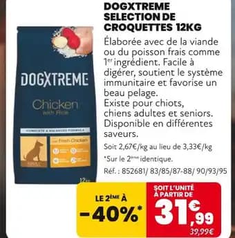 DOGXTREME Selection de croquettes 12kg