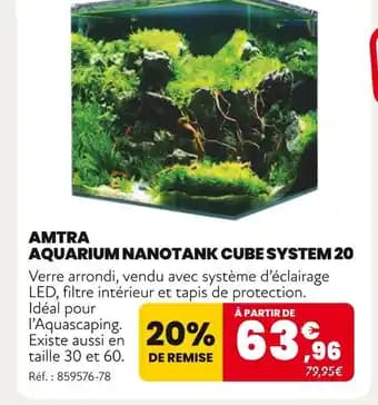 AMTRA Aquarium nanotank cube system 20