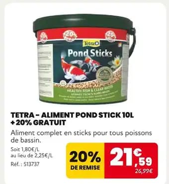 Tetra Aliment Pond Stick 10L + 20% Gratuit