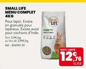 SMALL LIFE Menu Complet 4kg