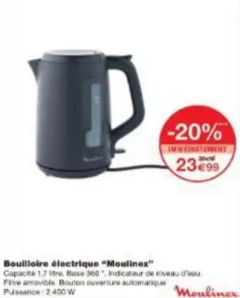 Bouilloire électrique Moulinex