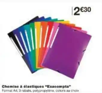 Chemise à élastiques Exacompta