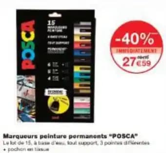 Promotion Exclusives de 1
Marqueurs peinture : Découvrez l'Offre incontournable