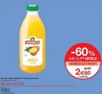 Promotion Exclusives de 1
Jus ananas : Découvrez l'Offre incontournable