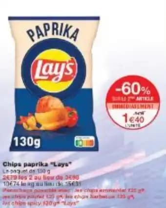 Chips paprika Lays 150 g