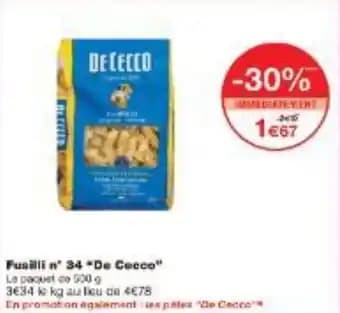 Fusilli n' 34 De Cocco 600 g
