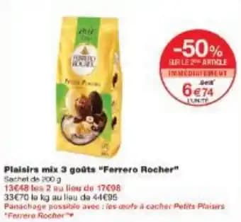 Plaisirs mix 3 goûts Ferrero Rocher 200 g