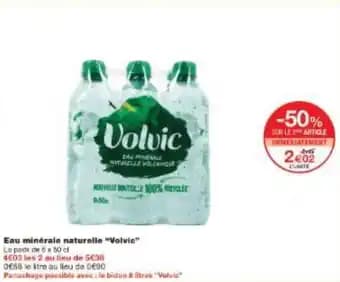 Eau minérale naturelle Volvic 50 cl