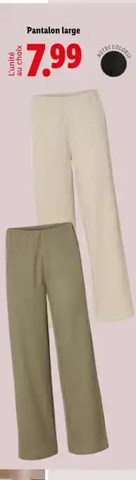 esmara Pantalon large femme