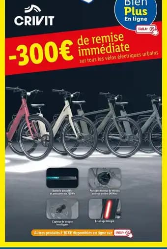 Promotion Exclusives de 3
Velos electriques : Découvrez l'Offre incontournable