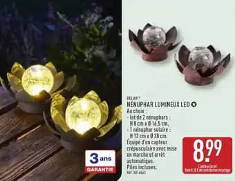 Belavi nénuphar lumineux led