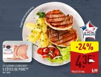 ST-CLÉMENT LE BOUCHER 5 Côtes de Porc