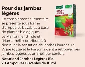 Naturland Jambes Légères Bio 10 ml