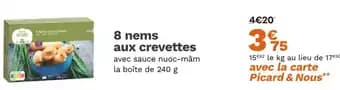 8 nems aux crevettes 240 g