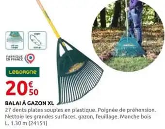 Promotion Exclusives de 11
Balai gazon : Découvrez l'Offre incontournable