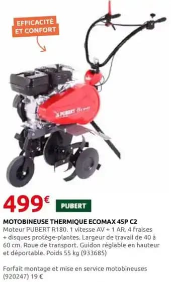 Motobineuse thermique ecomax 45p c2